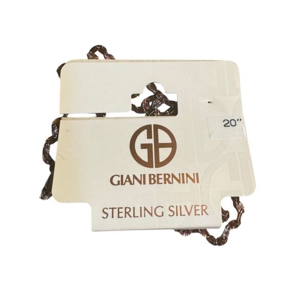 Giani Bernini Sterling Silver 20” disco link Necklace - Picture 2 of 3